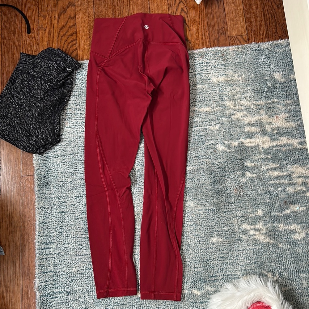 Lululemon red leggings